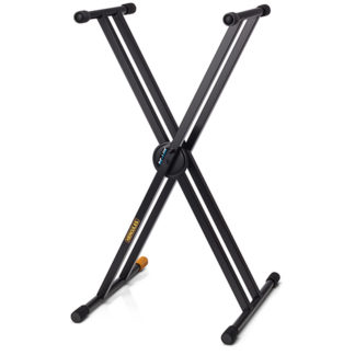 Hercules KS120B EZ-LOK Double Brace Keyboard Stand