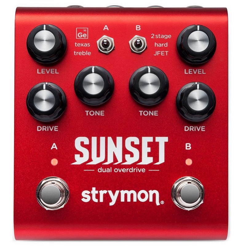 Strymon Sunset Dual Overdrive Pedal Top