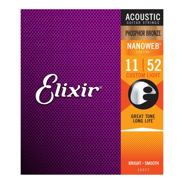 Elixir 1152 CustomLight Polyweb Acoustic Guitar Strings World of Music