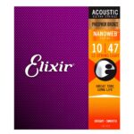 Elixir 12 String 10-47 Nanoweb Acoustic Guitar Strings