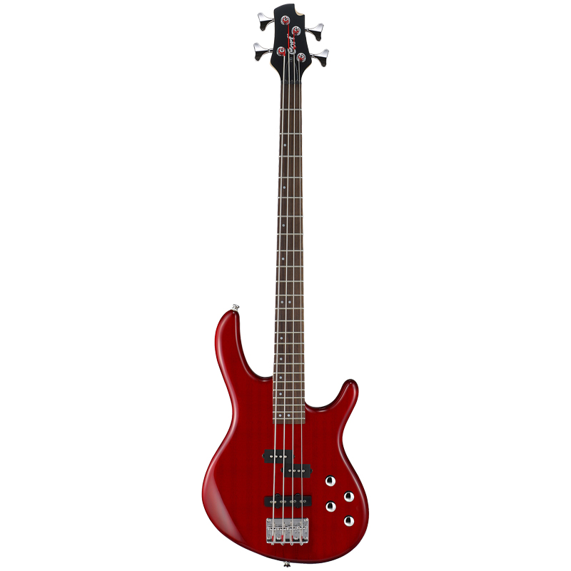 NEW Bass Electric Guitar 4 String Mini Travel Red Color Body Free