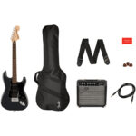 Squier Affinity Strat Pack Charcoal Frost Metallic contents