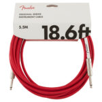 Fender Original Series 18.6ft Instrument Cable Fiesta Red