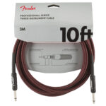 Fender Professional Series 10ft Instrument Cable Red Tweed