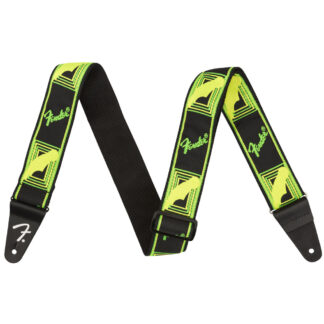 Fender Neon Monogrammed Strap Green/Yellow