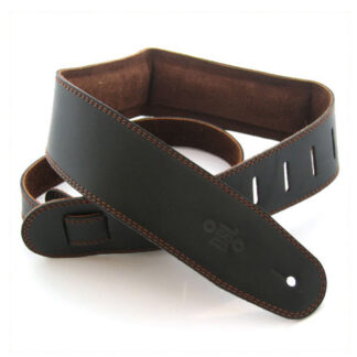 DSL 2.5" Padded Suede Strap Black/Brown