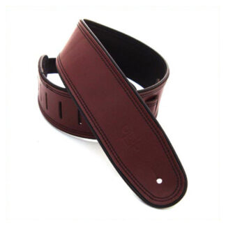 DSL 2.5" Rolled Edge Strap Maroon/Black