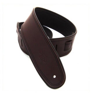 DSL 2.5" Rolled Edge Strap Saddle Brown/Black