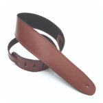 DSL 2.5" Single Ply Strap Maroon/Brown Stitch