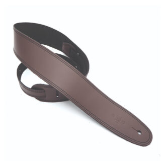 DSL 2.5" Single Ply Strap Saddle Brown/Black Stitch