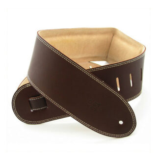 DSL 3.5" Padded Suede Strap Saddle Brown/Beige