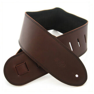 DSL 3.5" Padded Suede Strap Saddle Brown/Black