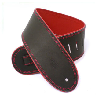 DSL 3.5" Rolled Edge Strap Black/Red