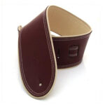 DSL 3.5" Rolled Edge Strap Maroon/Beige