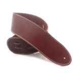 DSL 3.5" Single Ply Strap Maroon/Beige Stitch