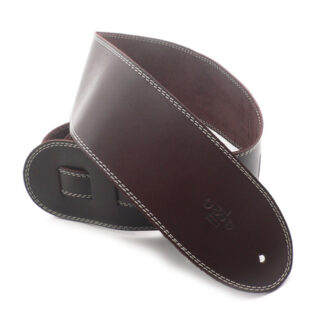 DSL 3.5" Single Ply Strap Saddle Brown/Beige Stitch