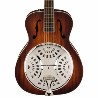 Fender PR-180E Aged Cognac Burst Resonator Guitar Front