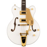 Gretsch G5422TG Electromatic Hollowbody Snowcrest White w/Gold Hardware Electric Guitar Front