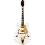 Gretsch G5422TG Electromatic Hollowbody Snowcrest White w/Gold Hardware Electric Guitar Full