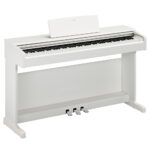 Yamaha YDP145 Digital Piano White Angle