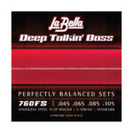 La Bella 760FS Stainless Steel Flatwound Bass Strings 45-100