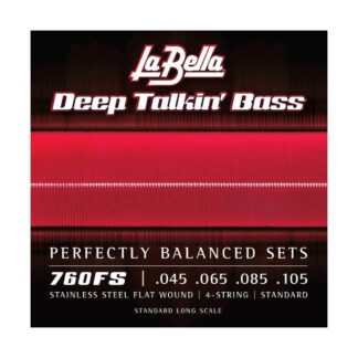 La Bella 760FS Stainless Steel Flatwound Bass Strings 45-100