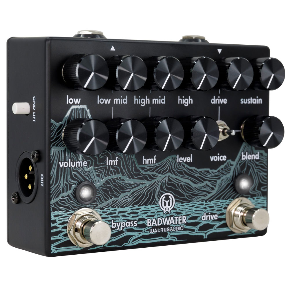 Walrus Audio Badwater Bass Pre-Amp D.I. Angle