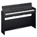 Yamaha YDPS35 Arius Slimline Digital Piano Black Front Angle