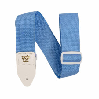 Ernie Ball Polypro Strap - Soft Blue & White