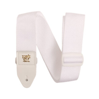 Ernie Ball Polypro Strap - White & White