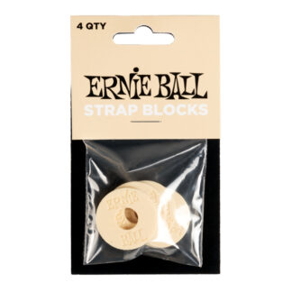 Ernie Ball Strap Blocks 4-Pack Cream