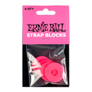 Ernie Ball Strap Blocks 4-Pack Pink