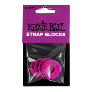 Ernie Ball Strap Blocks 4-Pack Purple