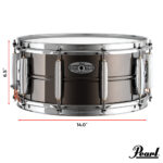 Pearl Sensitone Heritage Alloy Black Brass 14"x6.5" Snare Drum Dimensions