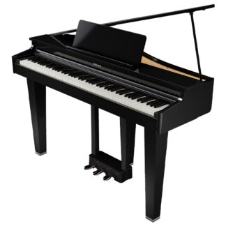 Roland GP-3 Digital Grand Piano - Polished Ebony W/Piano Bench Angle Open