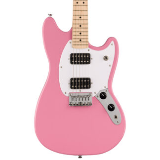 Squier Sonic Mustang HH Flash Pink Electric Guitar Front