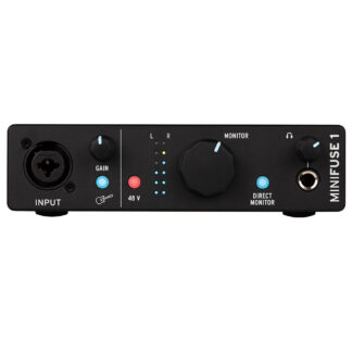 Arturia MiniFuse 1 Portable Audio Interface Black Front