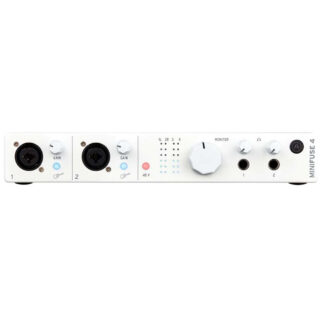 Arturia MiniFuse 4 Versatile Desktop Audio Interface White Front