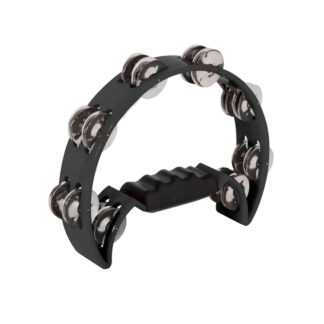 Mano Percussion Half Moon Tambourine Black