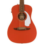 Fender Malibu Player Fiesta Red Acoustic Guitar Front