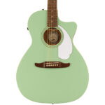 Fender Newporter Player Surf Green Acoustic/Electric Guitar Front