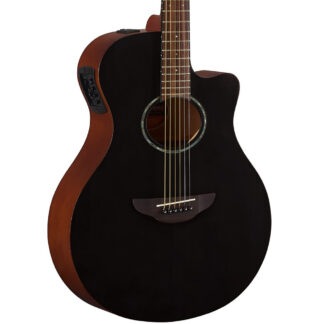 Yamaha APX600M Smoky Black Acoustic Electric Guitar Front