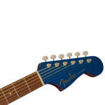 Fender Redondo Player Acoustic/Electric Guitar Lake Placid Blue Headstock