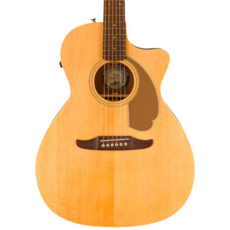 Fender Newporter Player Natural Acoustic/Electric Guitar Front