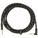 Fender Deluxe Series 10ft Instrument Cable Straight/Angle Black Tweed