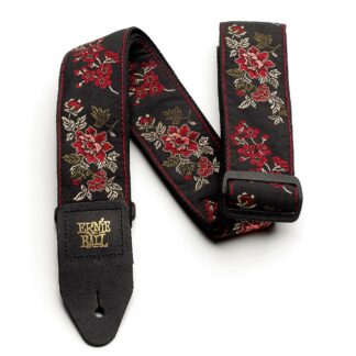 Ernie Ball Red Rose Classic Jacquard Strap