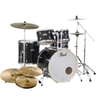 Pearl Export Jet Black with Cymbals Jet Black