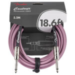 Fender Contour Instrument Cable 18.6ft Burgundy Mist Packed