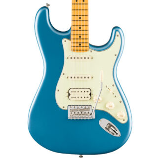 Fender American Professional Classic Stratocaster HSS Maple Faded Lake Placid Blue Close view