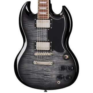 Epiphone SG Tribute Plus Ebony Burst Body View
